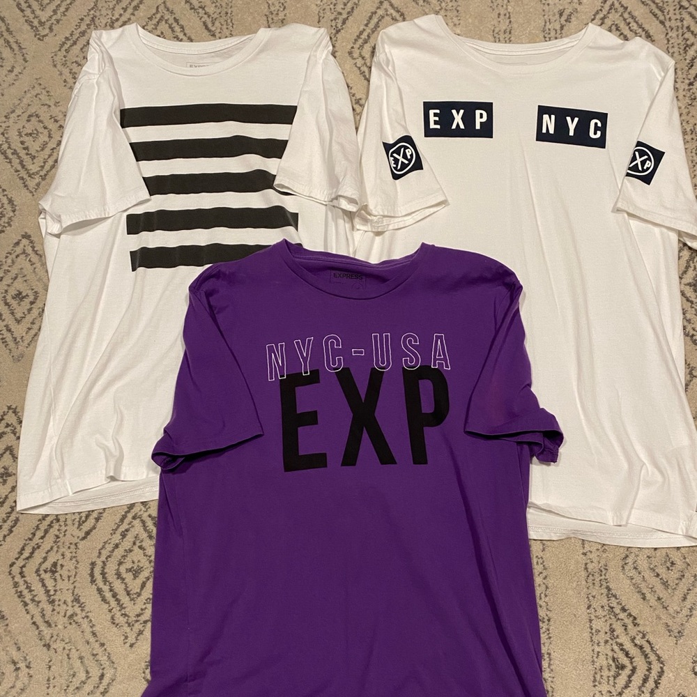 Lot of 3 Men’s Express Shirts